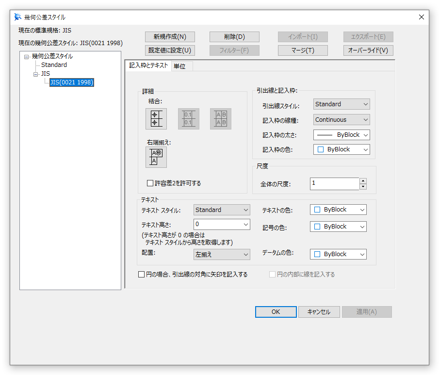 幾何公差スタイル