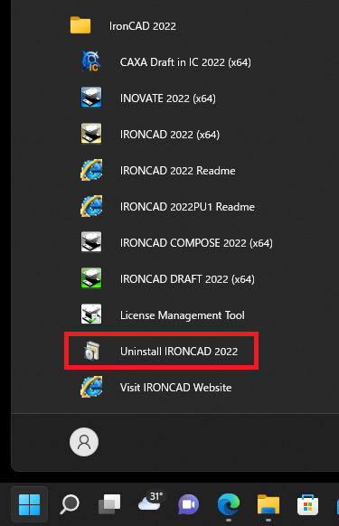 Microsoft Windows 11 スタートメニュー