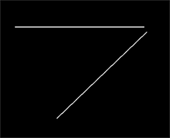 2線間の角度が180°未満