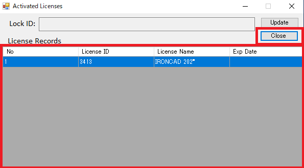 license-transfer Licenses 登録確認