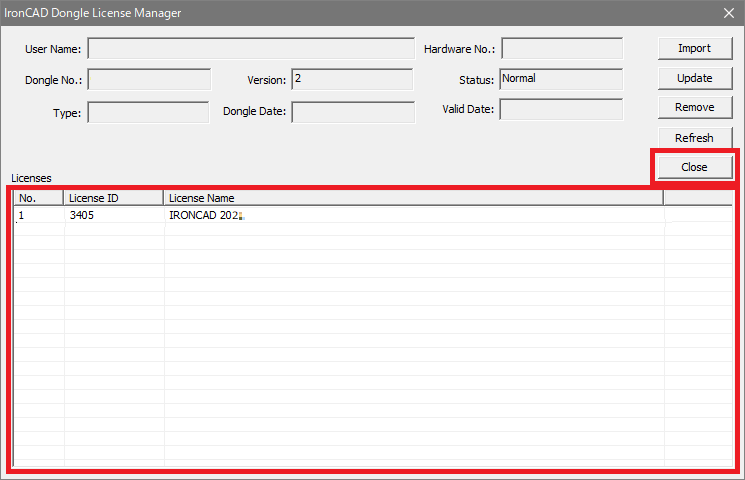 IronCAD Dongle License Manager