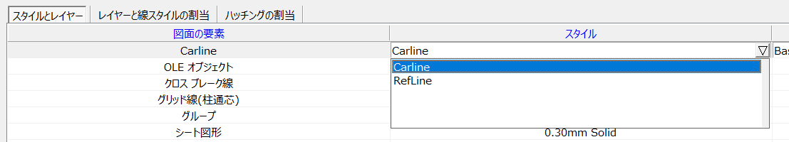 スタイルの選択