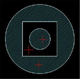真中の島のみ除外
