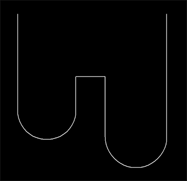 円弧と線分を切り替えながら作成した例