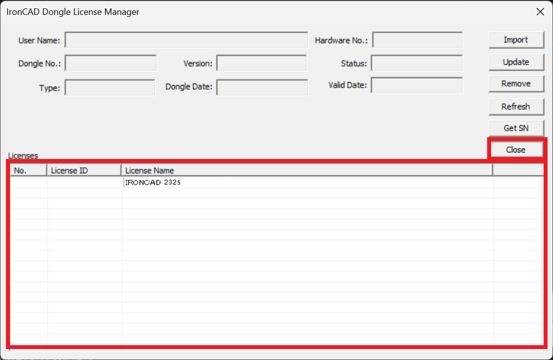 IronCAD Dongle License Manager