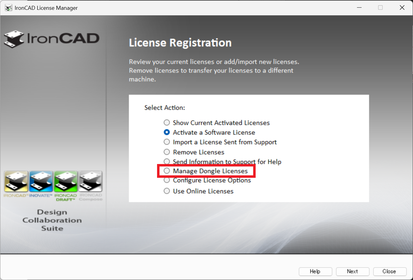 IronCAD License Manager
