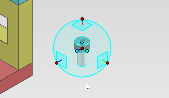 座ぐり穴の向きと揃う