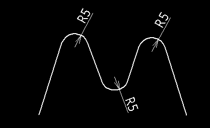 ポリライン-フィレット